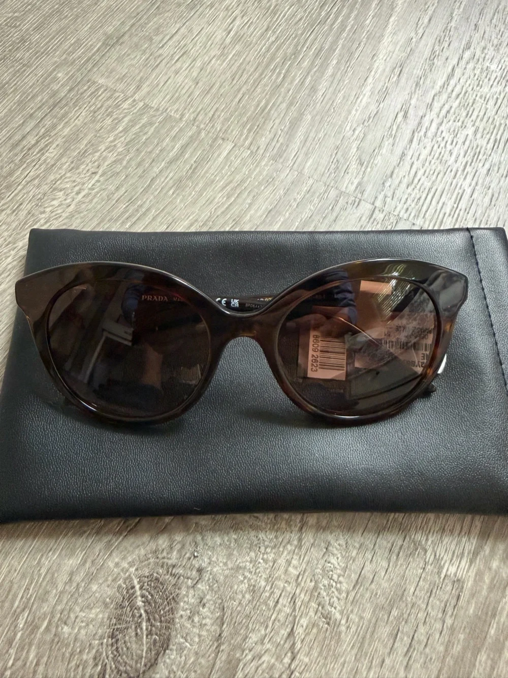 Prada Dark Tortoiseshell Cat-Eye Sunglasses
